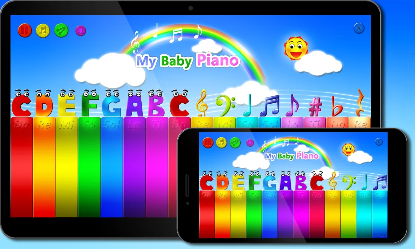 My baby piano for Android - A Musical Learning App for Kids