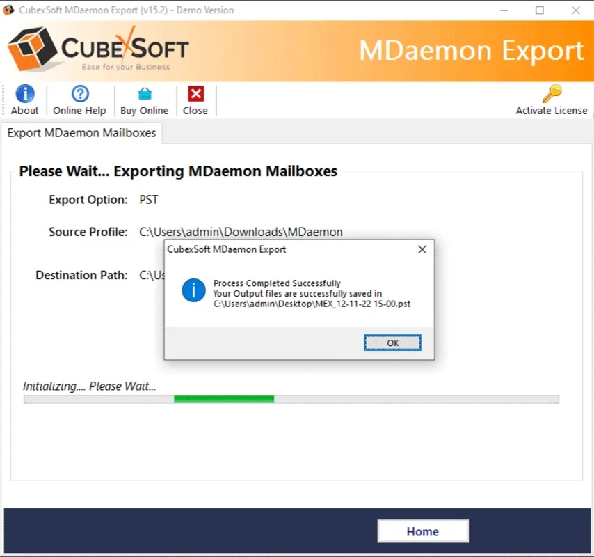 CubexSoft MDaemon Converter for Windows - Efficient Data Conversion