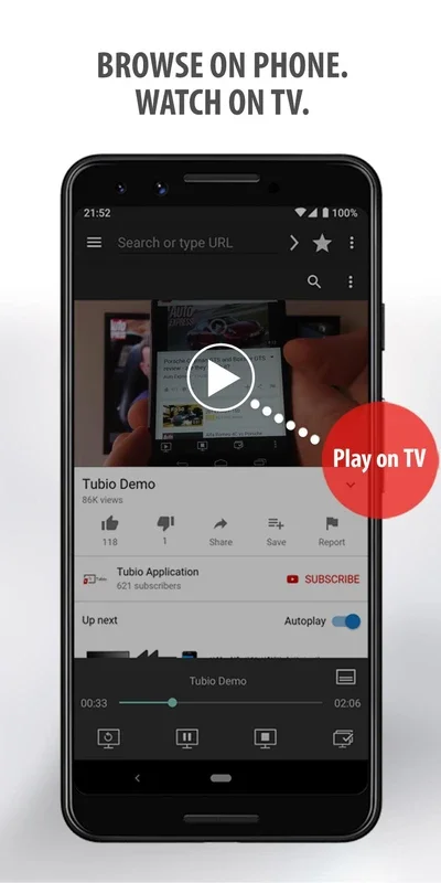 Tubio for Android - Cast Videos to TV