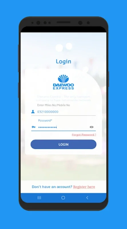 Daewoo Express Mobile for Android - Simplify Bus Ticket Booking