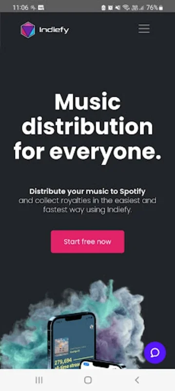 Indiefy - Music Distribution for Android: Empowering Artists