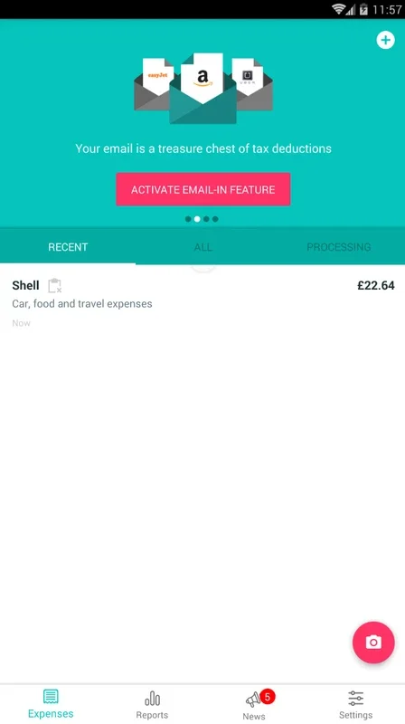 1tap Receipts for Android: Simplify Receipt Management