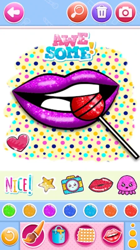 Glitter Lips with Makeup for Android - Download the APK from AppHuts