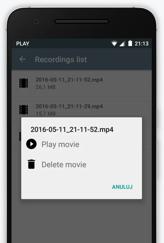 HVC free for Android - Silent Background Video Recorder