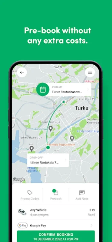 Menevä Taxi for Android - Seamless Rides in Finland