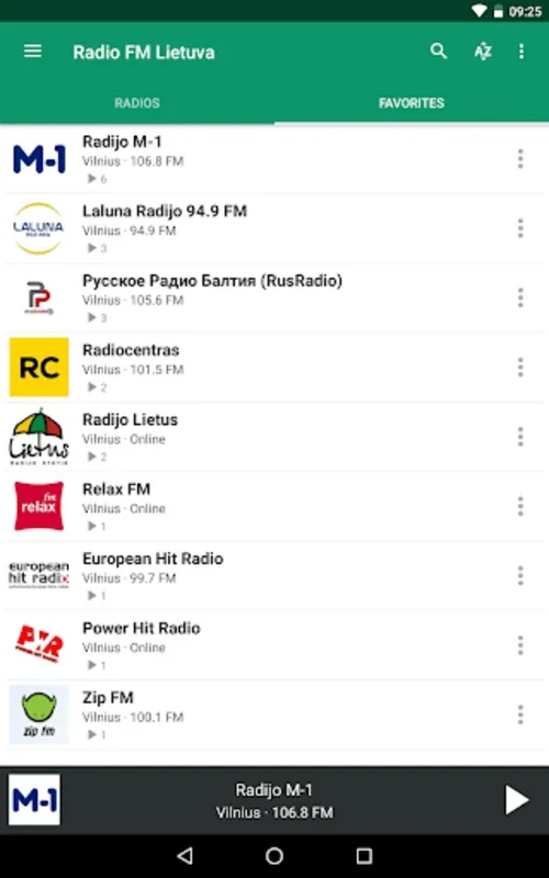 Radio FM Lietuva (Lithuania) for Android - Diverse Radio Content