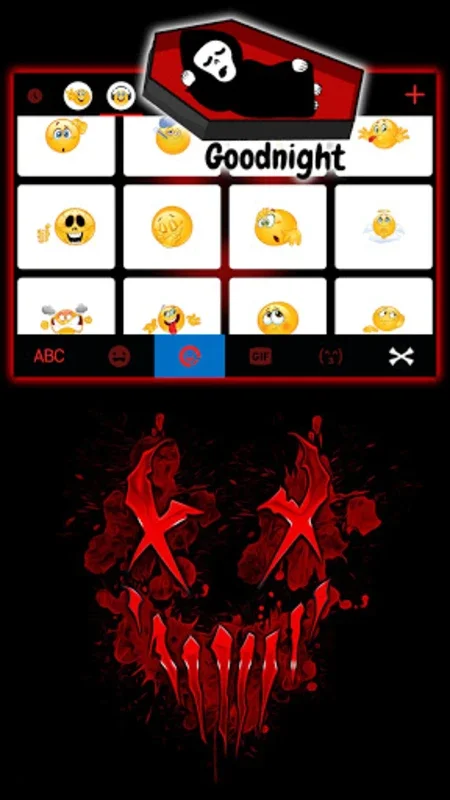 Neon Horror Mask Theme for Android: Transform Your Keyboard