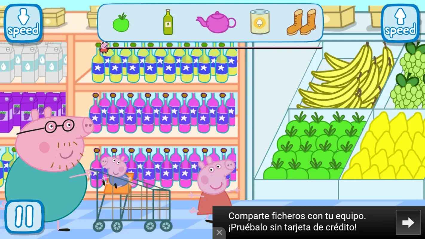 Peppa in the Supermarket for Android - Shop and Learn