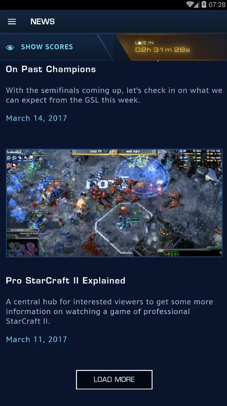 Starcraft WCS for Android: Unrivaled Championship Experience