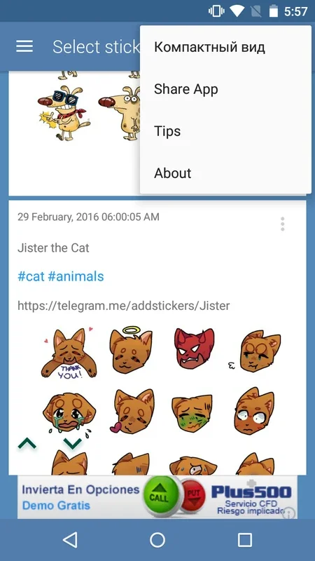 StickerPacks for Telegram for Android - Enhance Your Chats