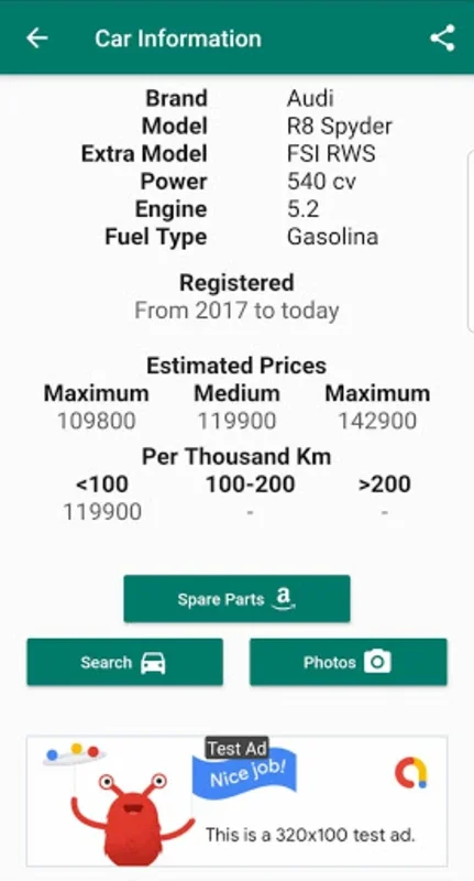 Info Car for Android - Get Vehicle Info by License Plate