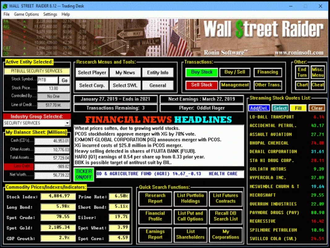 Wall Street Raider for Windows - Immersive Financial Sim