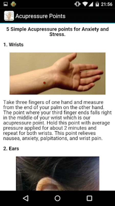 Acupressure Points for Android - Holistic Self-Healing