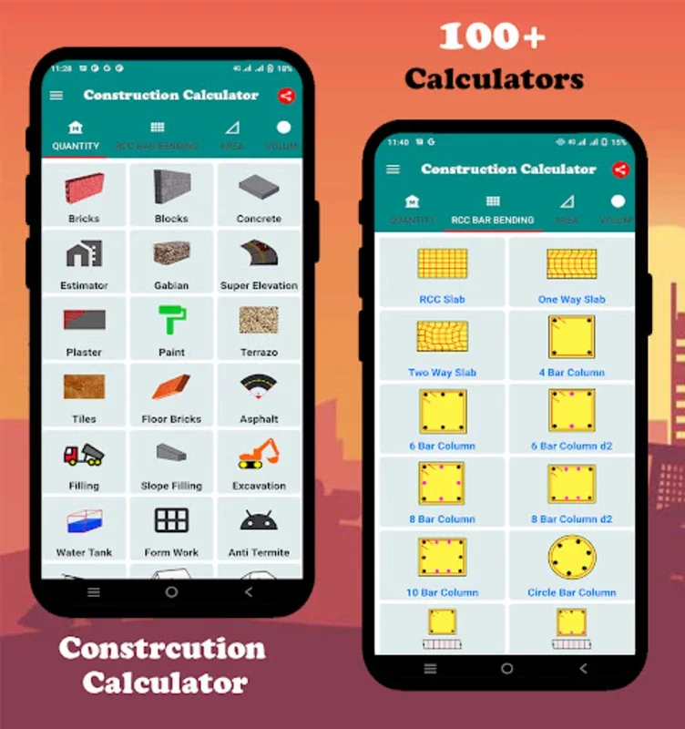 Construction Calculator App for Android - No Downloading Needed