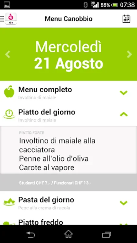 Restò for Android: Explore Sustainable School Dining