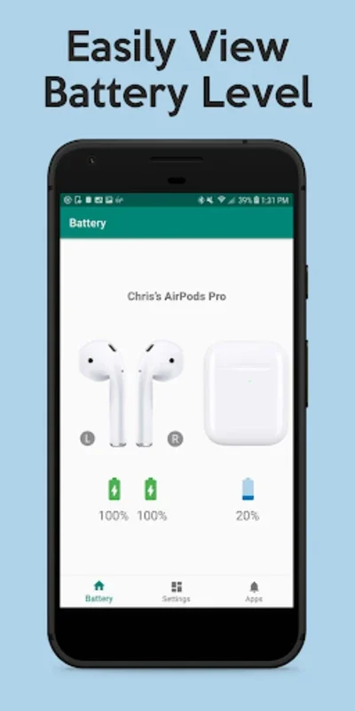 PodAir for Android - Track Apple AirPods Battery on Android