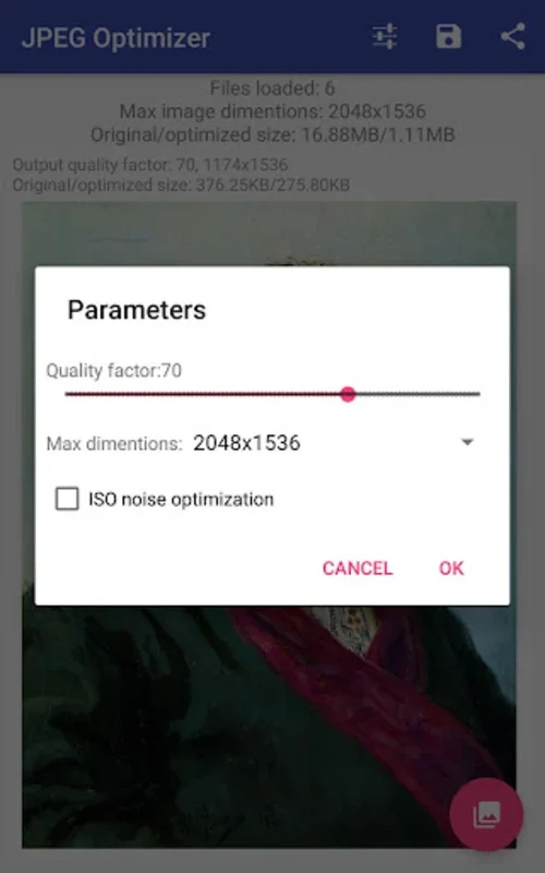 JPEG Optimizer Free for Android - Optimize Images Easily