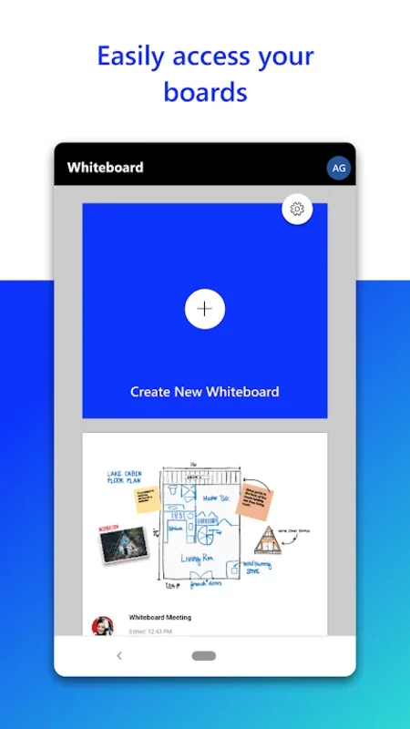 Microsoft Whiteboard for Windows: Collaborative Digital Whiteboard for Brainstorming and Planning