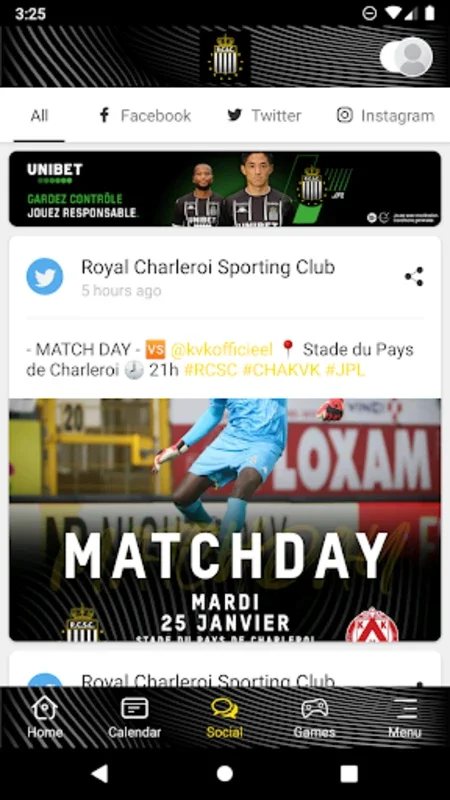 Royal Charleroi Sporting Club for Android - Unparalleled Fan Experience