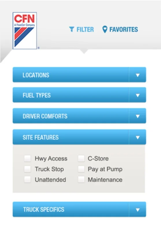 CFN FleetWide Mobile App for Android: Find Fuel Locations Easily