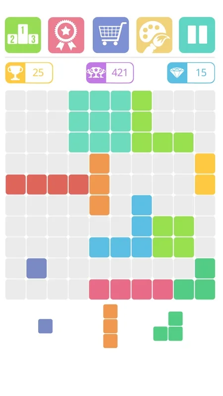 10x10 fill the grid! for Android - Play and Have Fun!