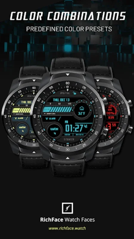 Digital Striker Watch Face for Android - Customizable & Feature-Rich