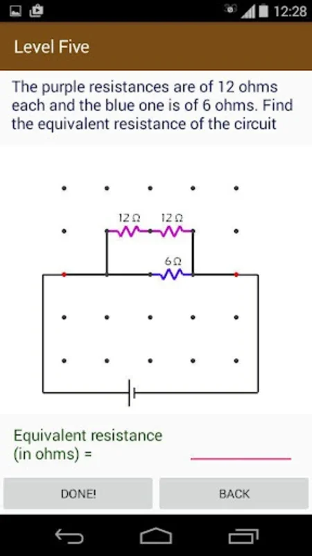 MGames: Electric Circuits for Android - Engaging Circuit Learning