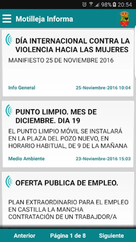 Motilleja Informa for Android - Stay Informed