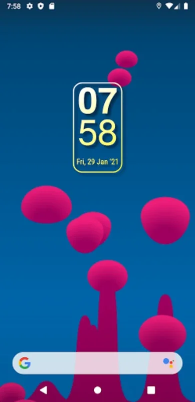 Simple Gradient Clock Widget for Android: Personalize Your Home Screen