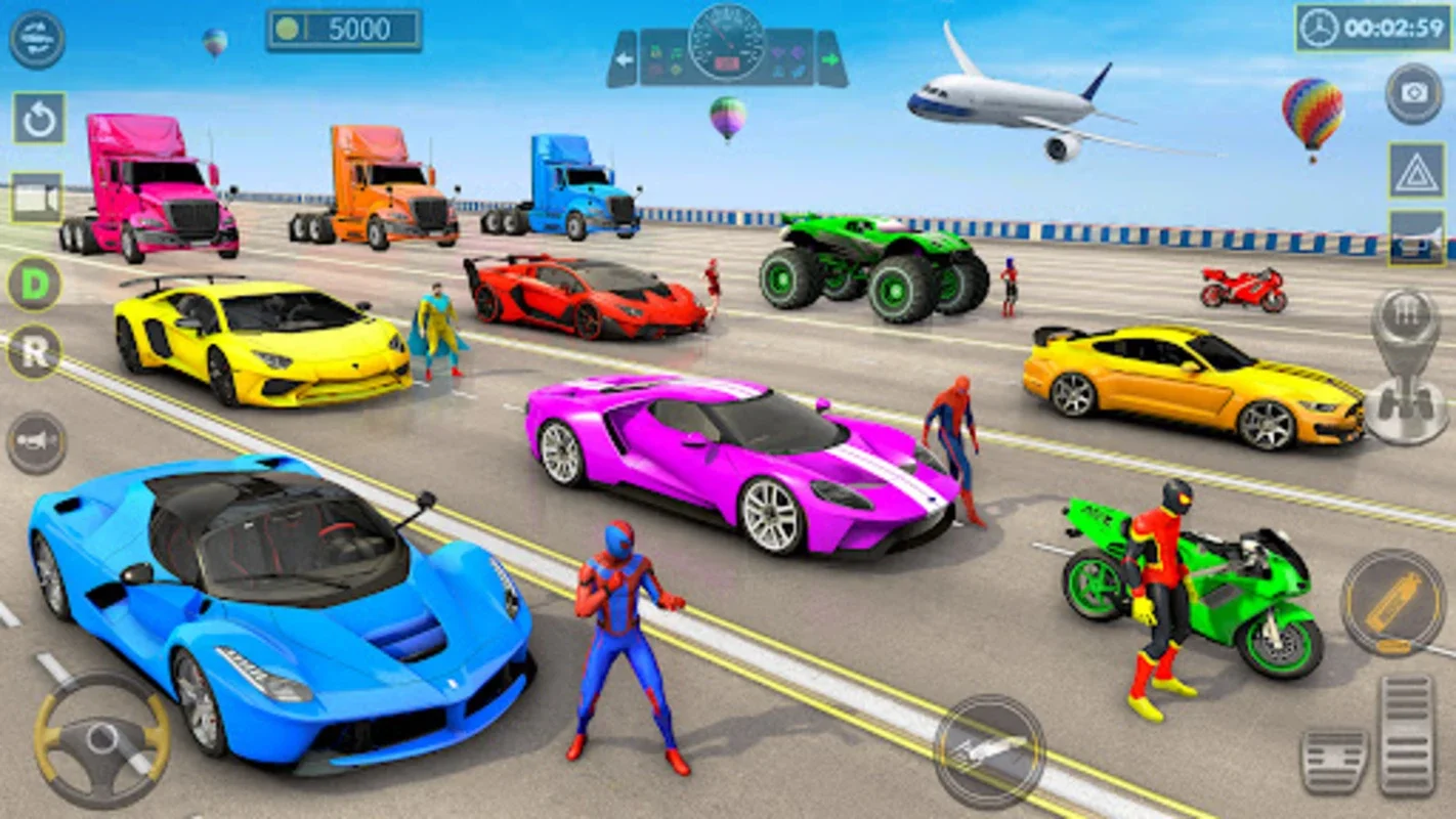 Superhero Car Stunt Game 3D for Android: Extreme Stunts with Superhero Cars