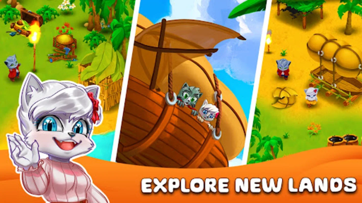 Cat Stories™ Match 3 Puzzles for Android: Engaging Island Adventures