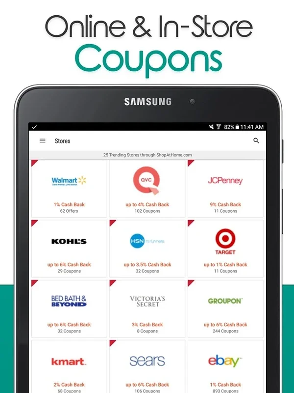 ShopAtHome Coupons for Android - Save with Ease