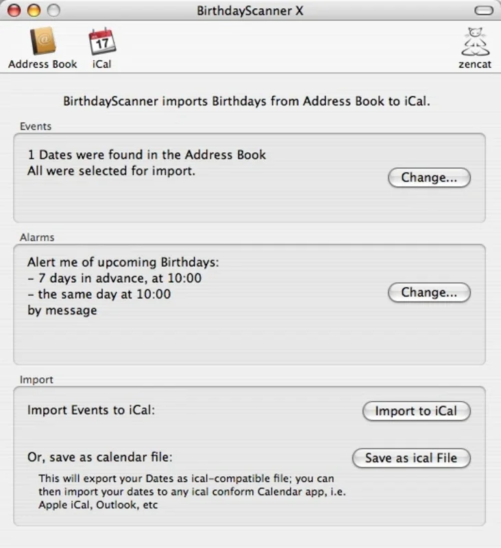 Birthday Scanner X for Mac: Simplify Birthday Tracking