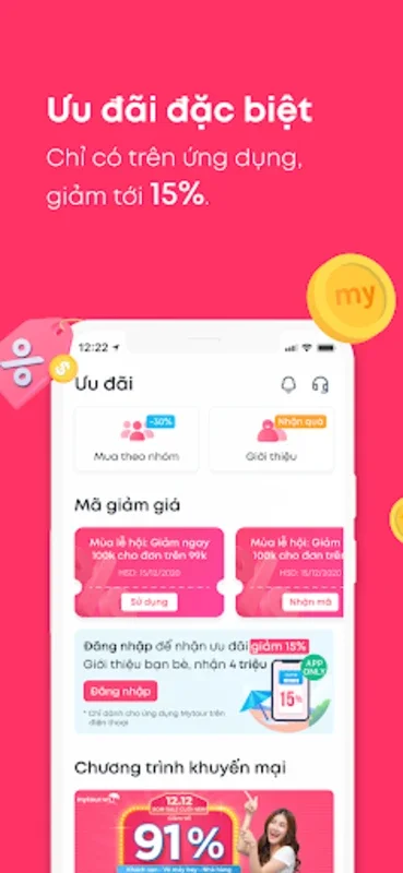 Mytour: Đặt Khách Sạn, Vé Bay for Android - Unbeatable Travel Deals