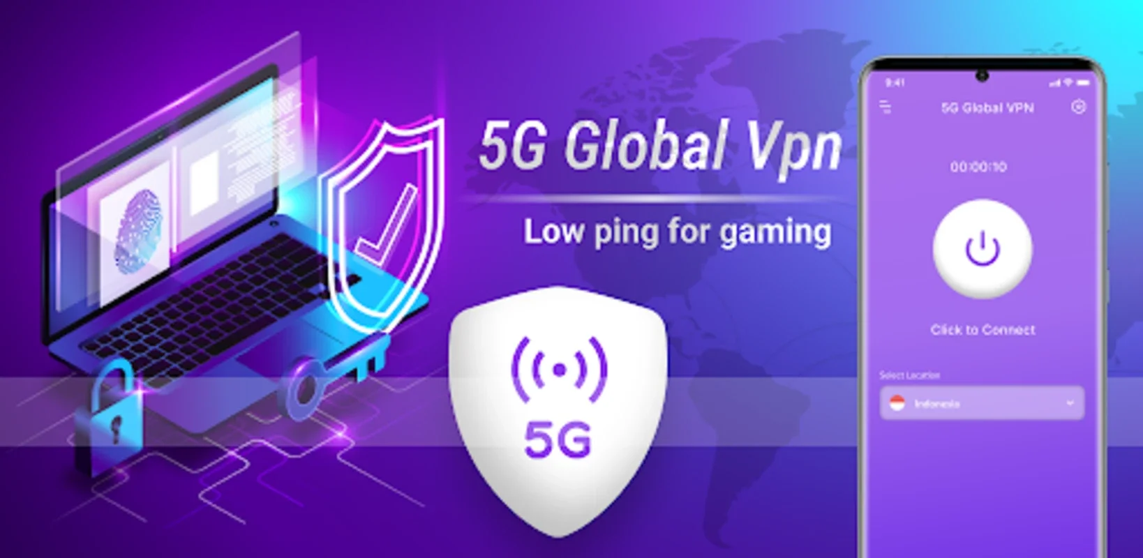 5G Global Vpn Singapore for Android - No Downloading Required