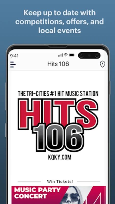 Hits 106 for Android - Unlimited Music Streaming