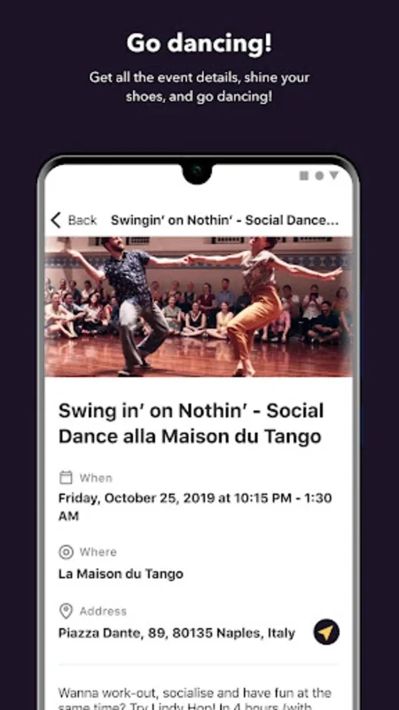 Swing Today for Android - Find Global Swing Dance Events