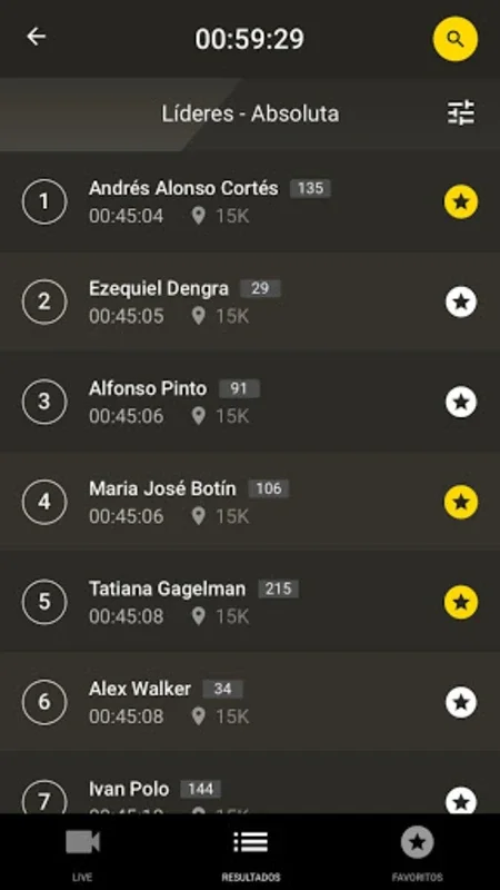 TYR Tiempos y Resultados for Android - Ultimate Race Experience