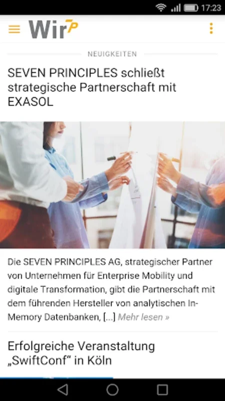 Wir7P for Android - Stay Informed on Digital Transformation