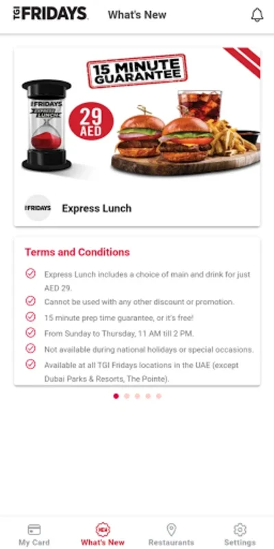 TGIF REWARDS for Android - Exclusive Dining Rewards