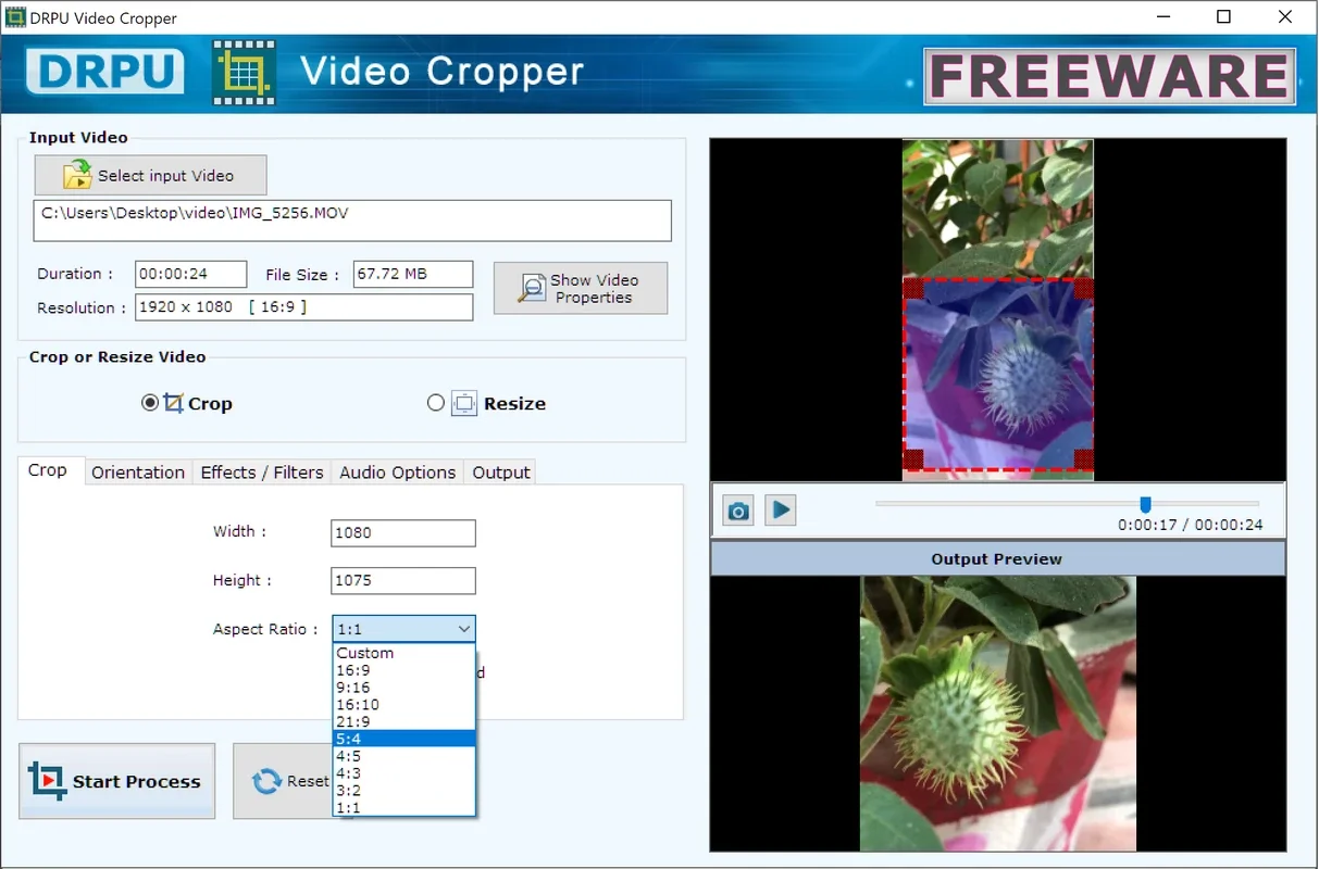 DRPU Video Cropper Freeware Software for Windows