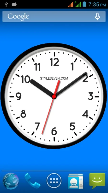 Skin Analog Clock - 7 for Android: Elegant and Functional Timekeeping