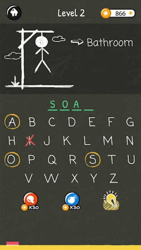 Hangman Words:Two Player Games for Android - No Download Needed