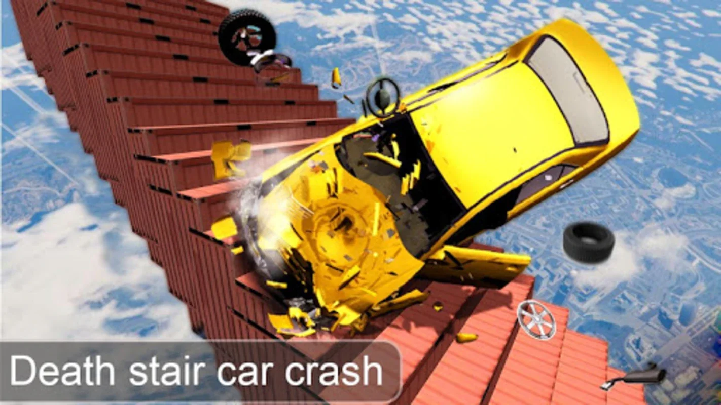 Beam Drive Crash Death Stair: Extreme Android Car Crash Simulator