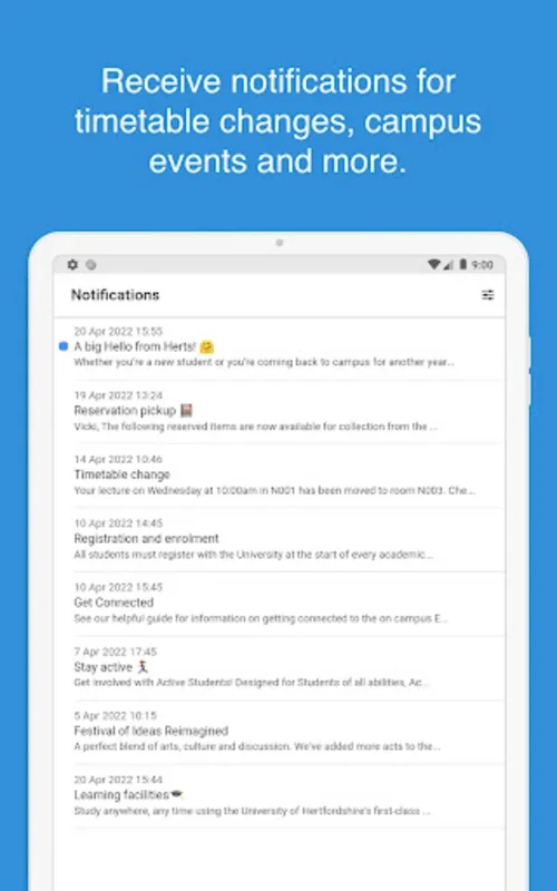 Herts Mobile for Android - Streamlining Campus Life