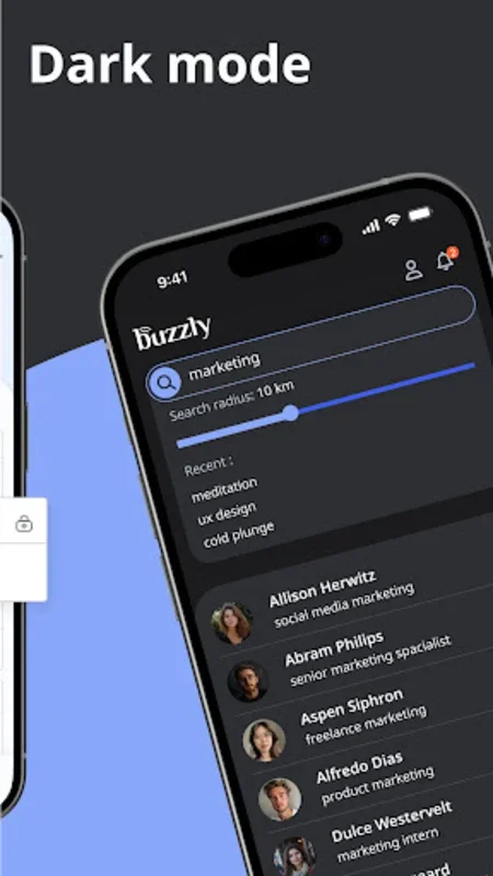 Buzzly App for Android - Secure Local Connections