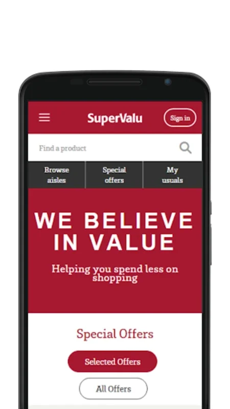 SuperValu for Android: Seamless Irish Grocery Shopping