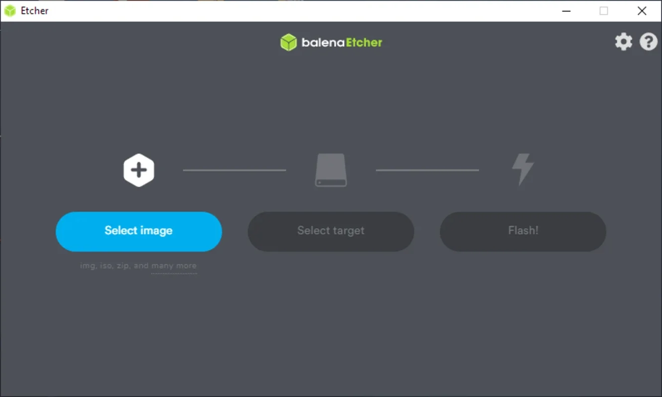 balenaEtcher for Mac - Simple Disk - Burning Solution