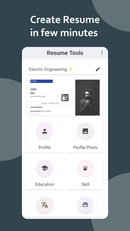 DGCV for Android - Create Professional Resumes