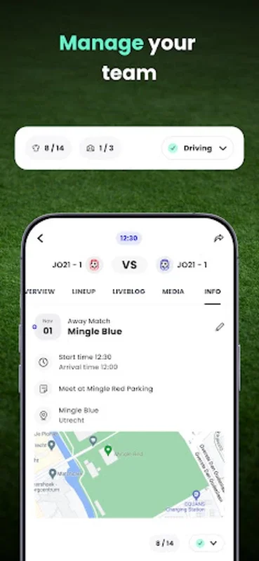 Mingle Sport for Android - Elevate Soccer Team Management